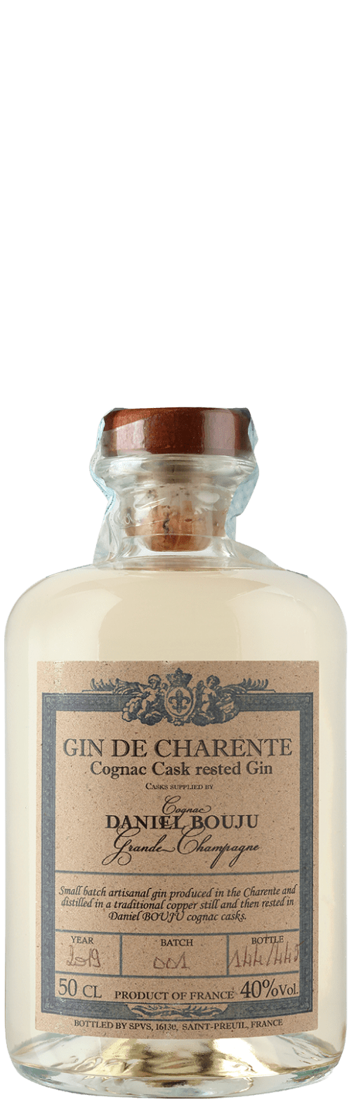 Gin De Charente – Champagne Cask rested Gin Daniel Bouju