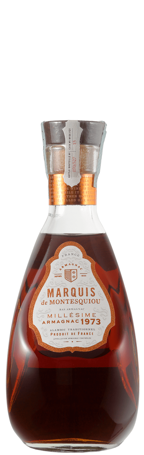 Millésimé 1973 Armagnac A.A.C. Marquis de Montesquiou